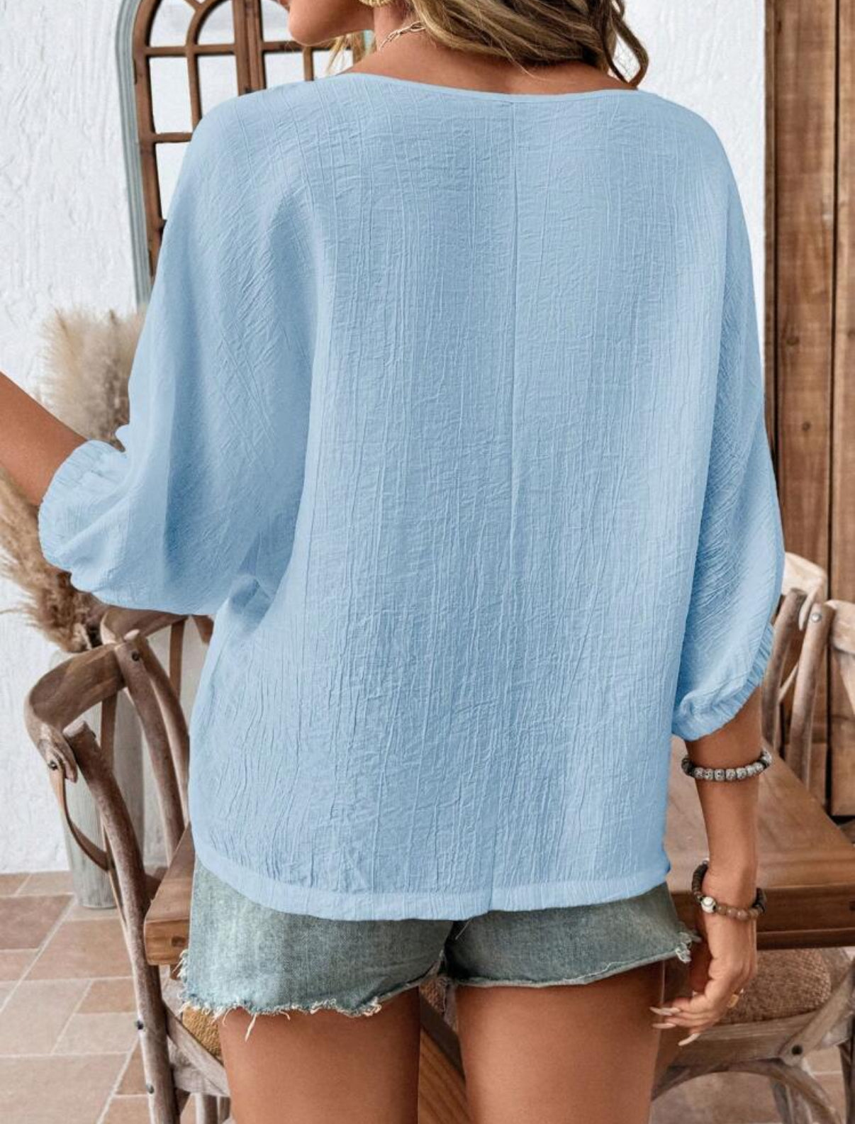 Solid Blue Top