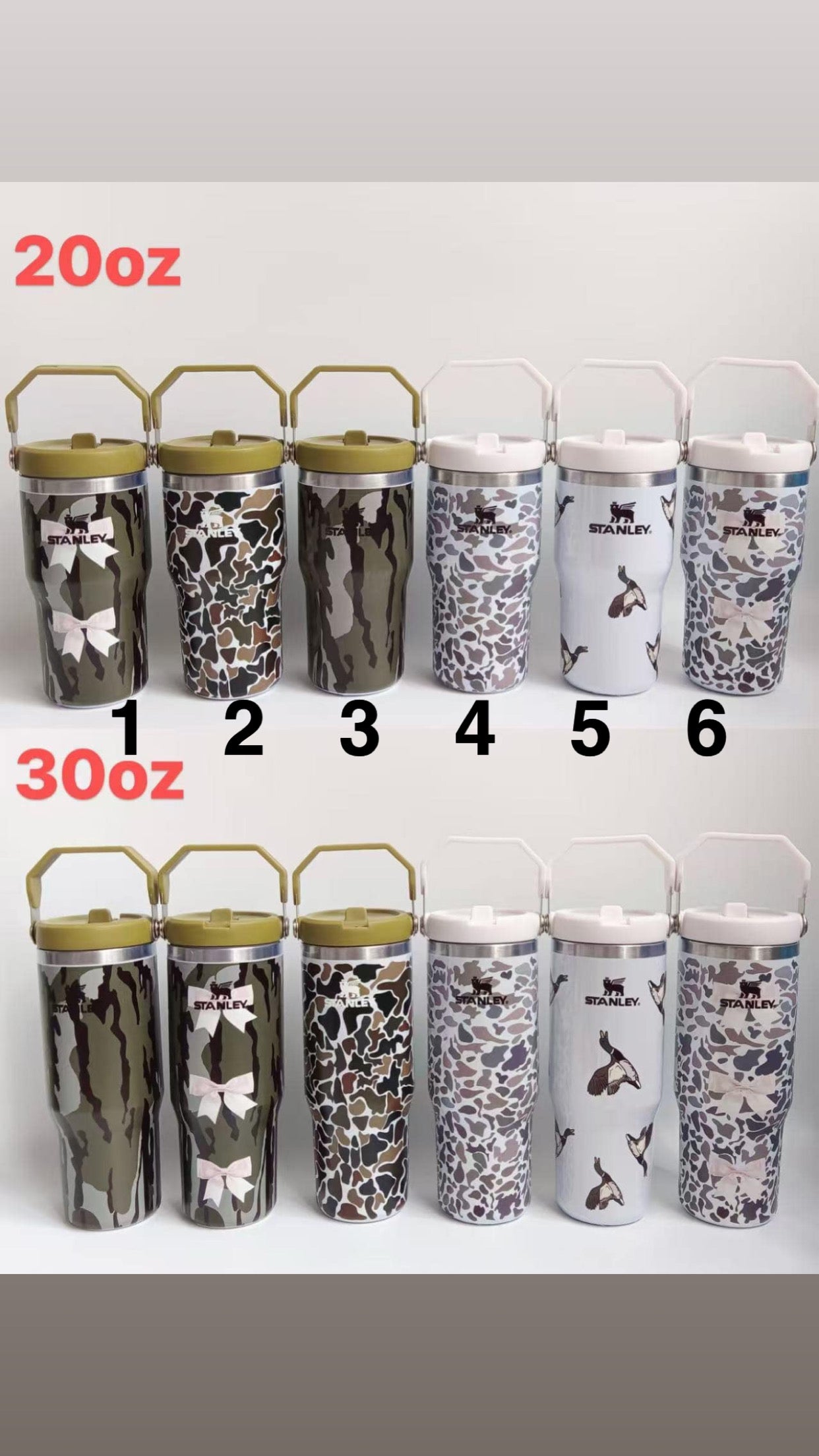 Stan Camo Cups - 20 & 30oz