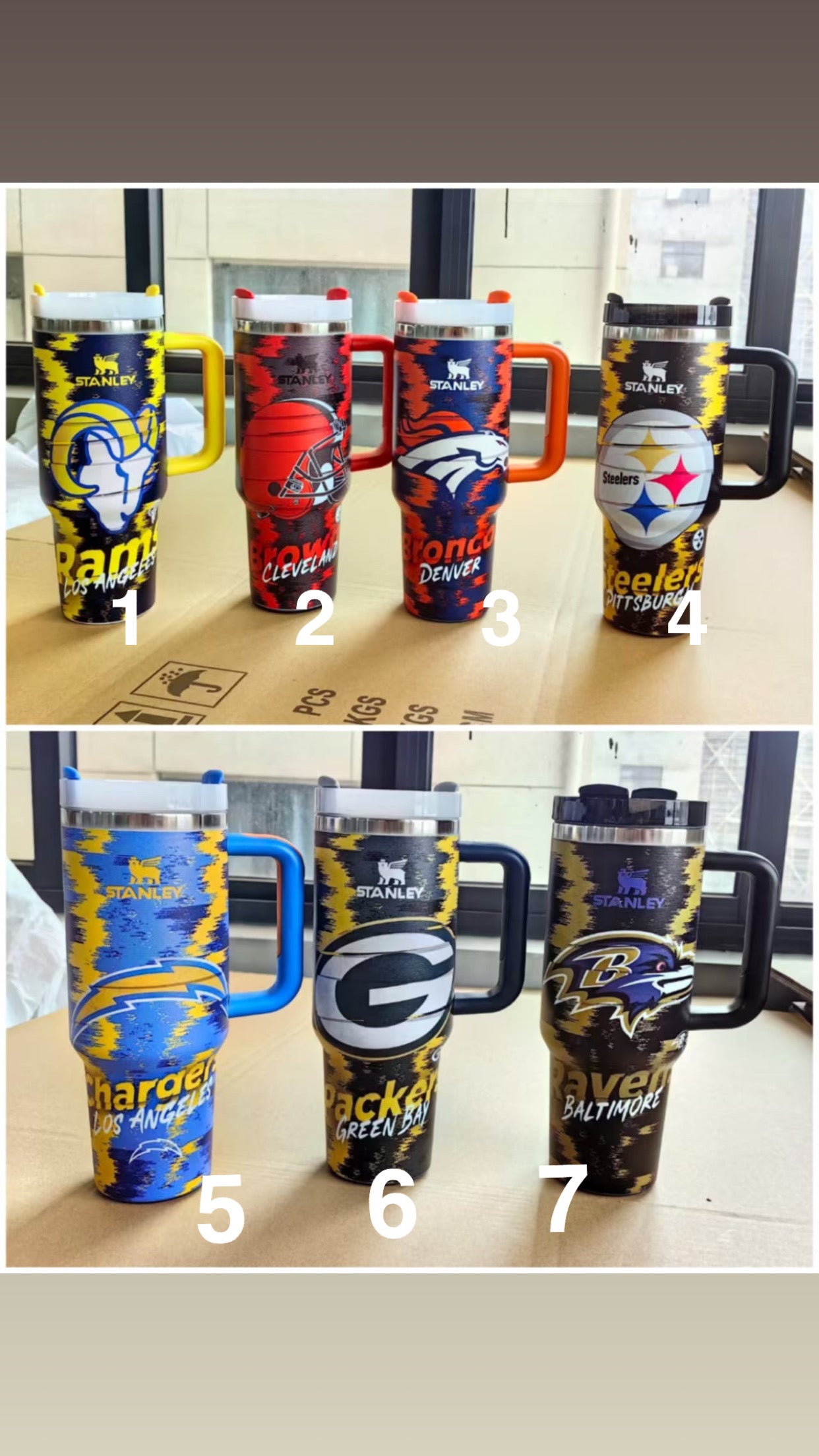 St@n 40oz Football Team Cups