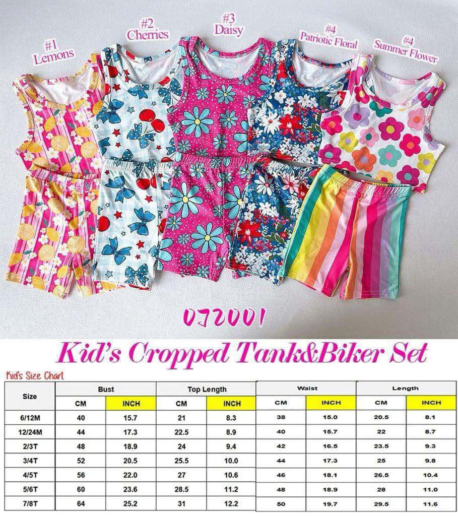 Kids Tank & Biker Lounge Sets