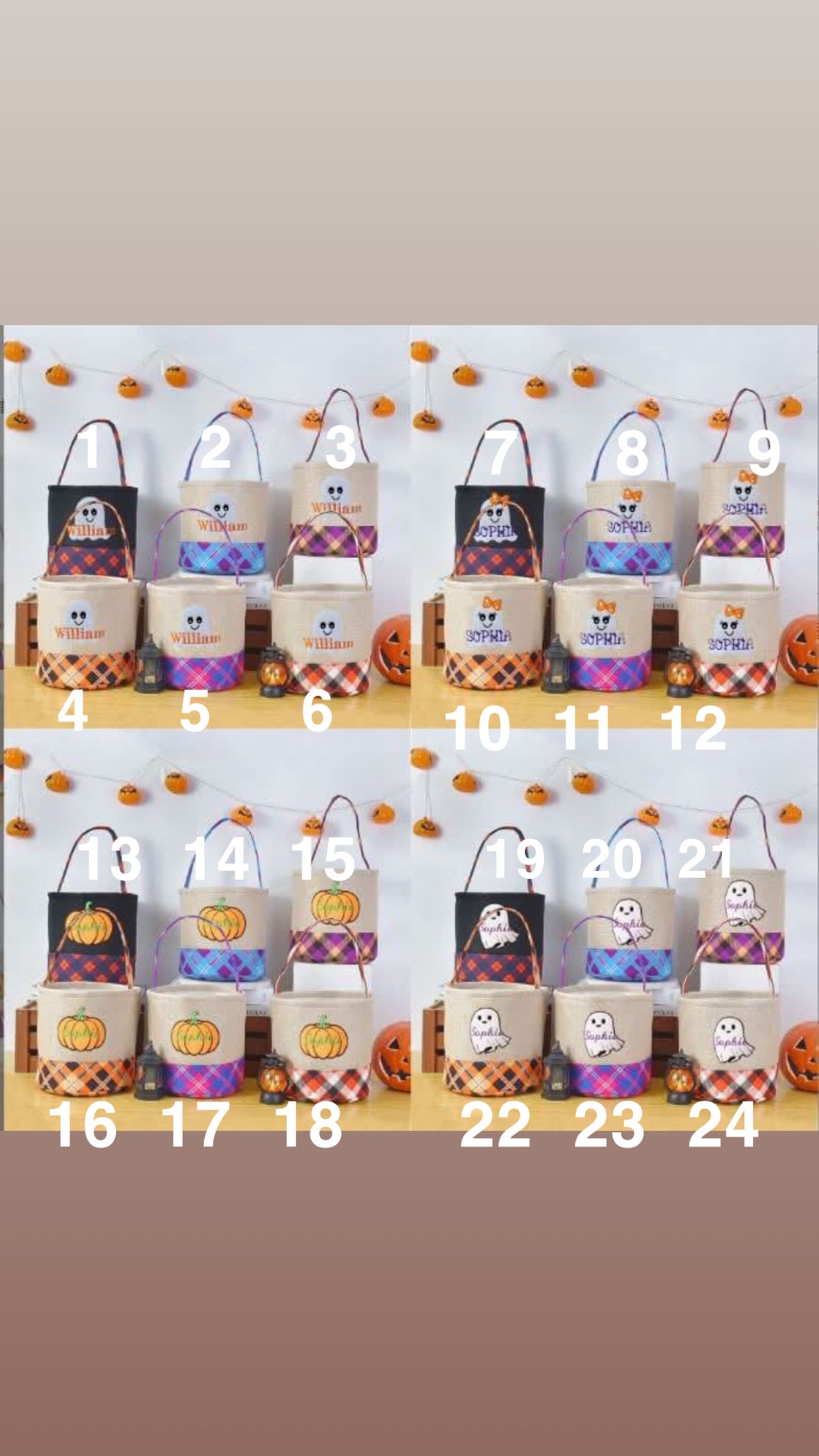 Trick Or Treat Baskets - Personalized
