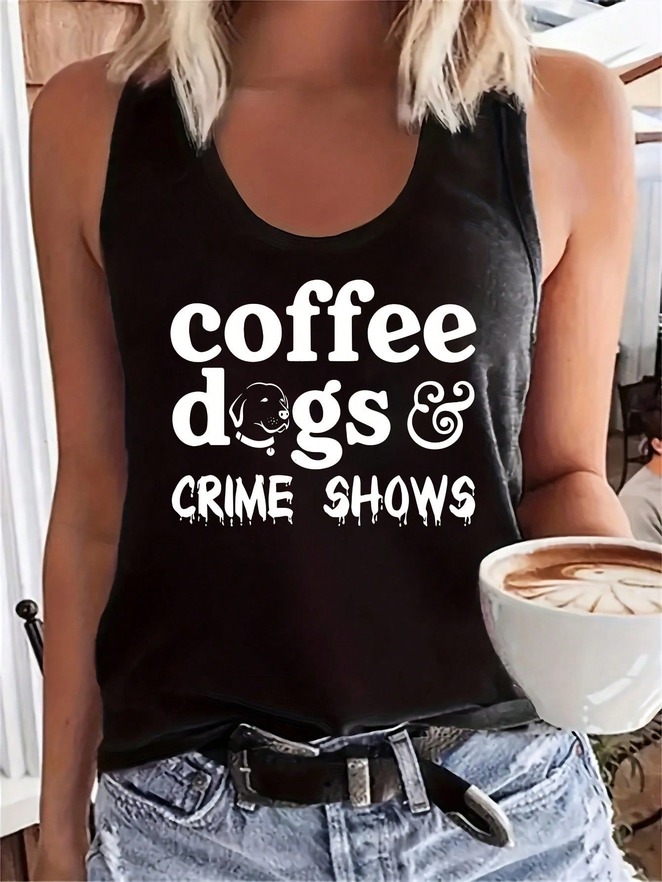 Coffee, Dogs & Crime Shows Tank