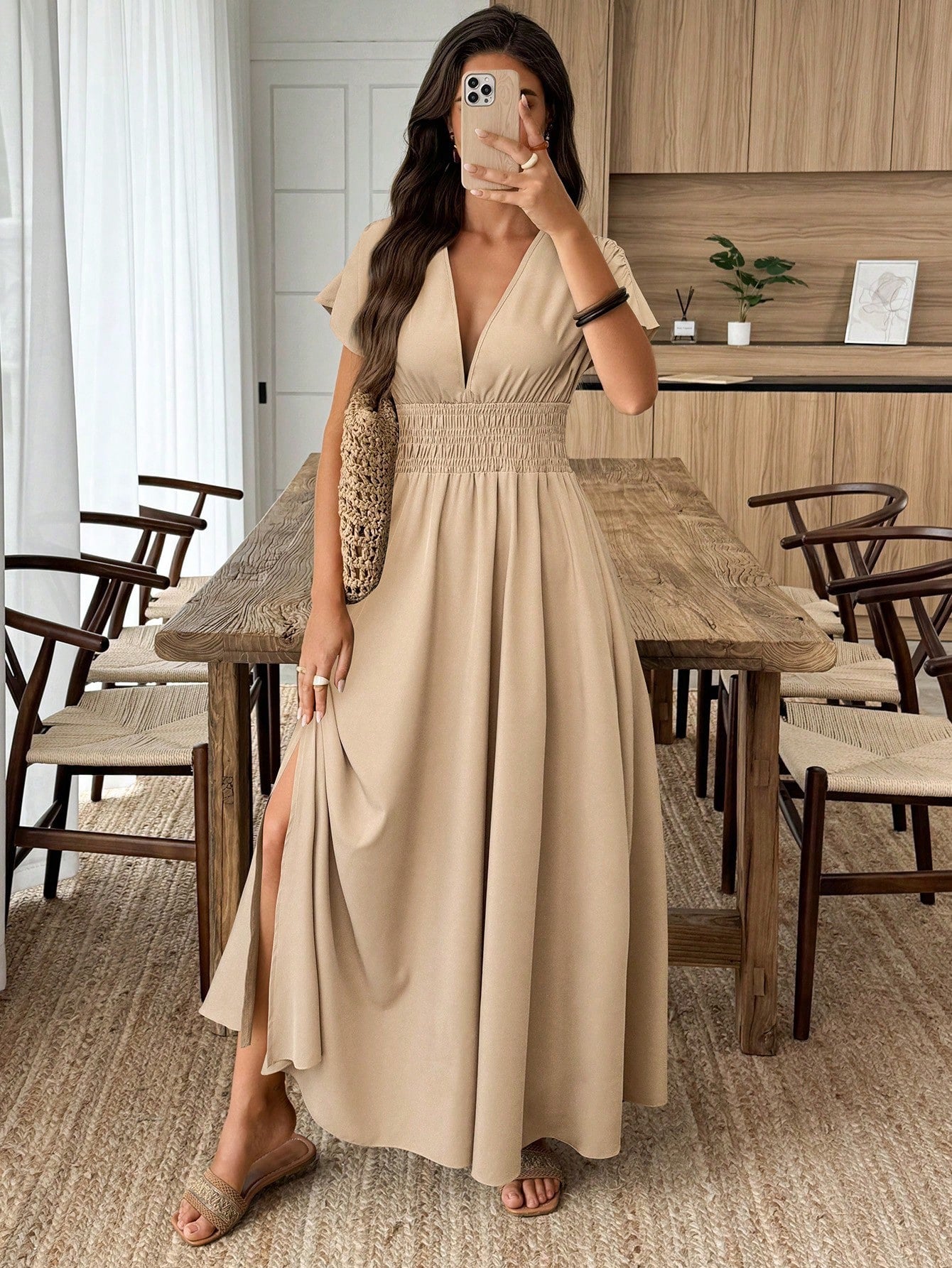Cream Maxi Dress