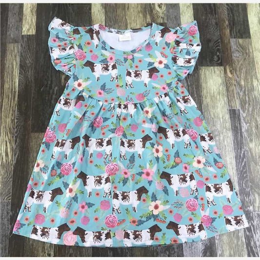 Floral Cow Dress