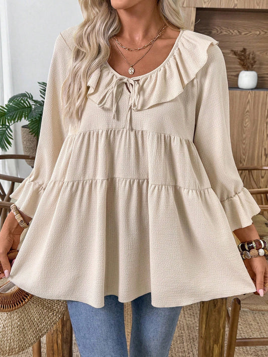 Cream Oversized Top