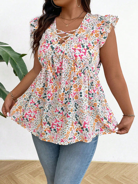 Curve Floral Top