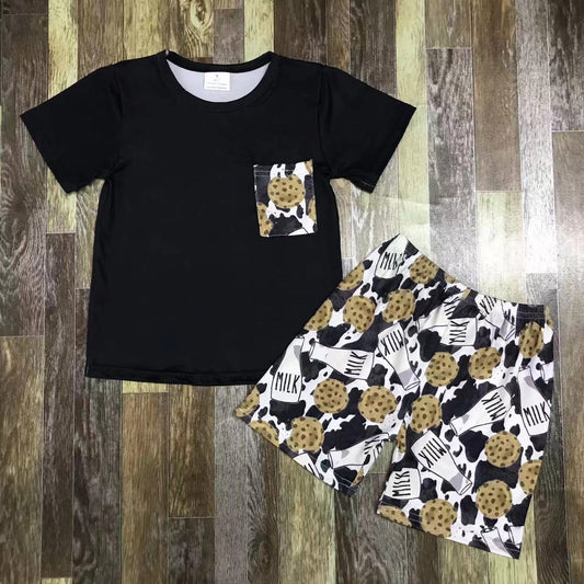 Cow Hide Cookies & Milk Outfit