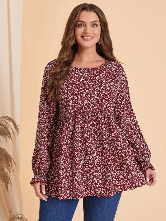 Plus Size Floral Top