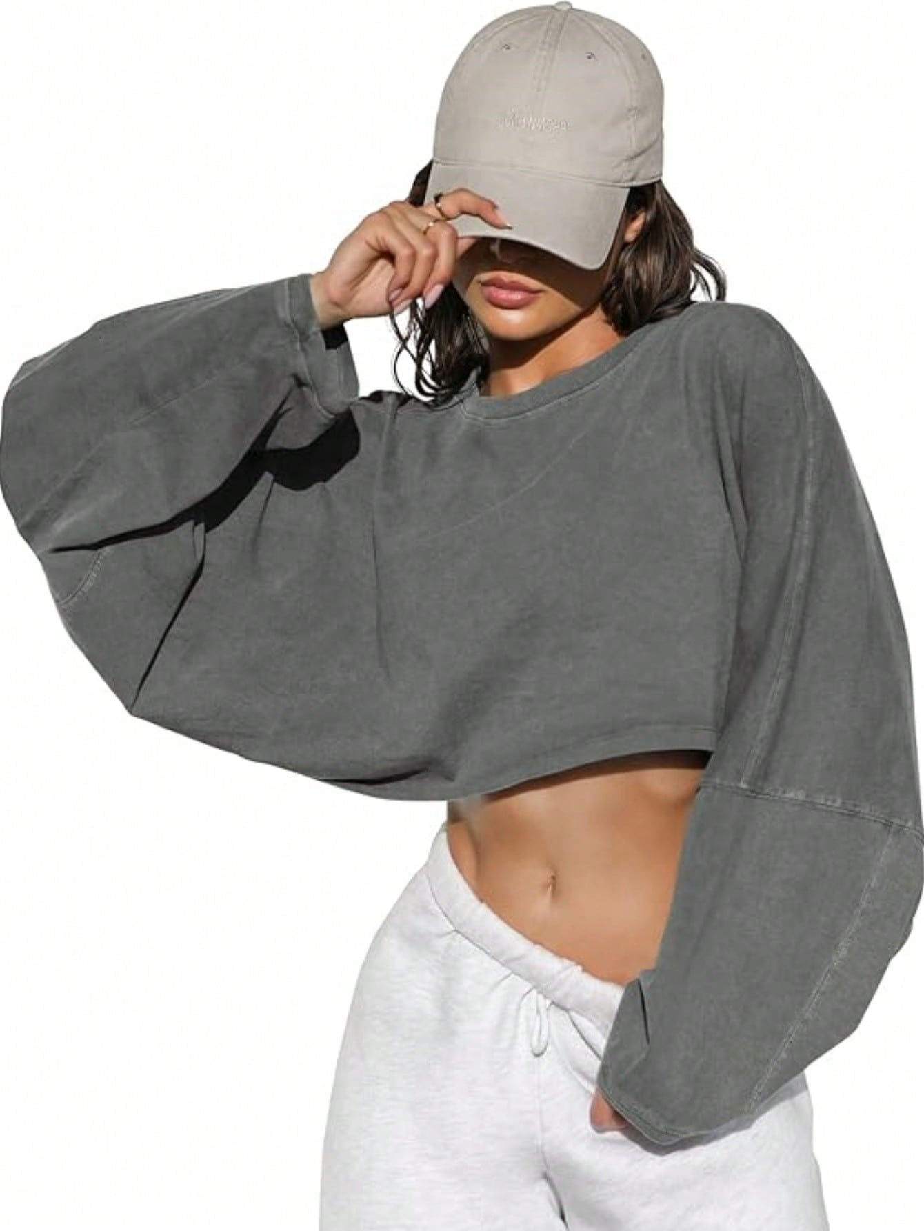 Oversized Crop Sweater- Multiple Color Options