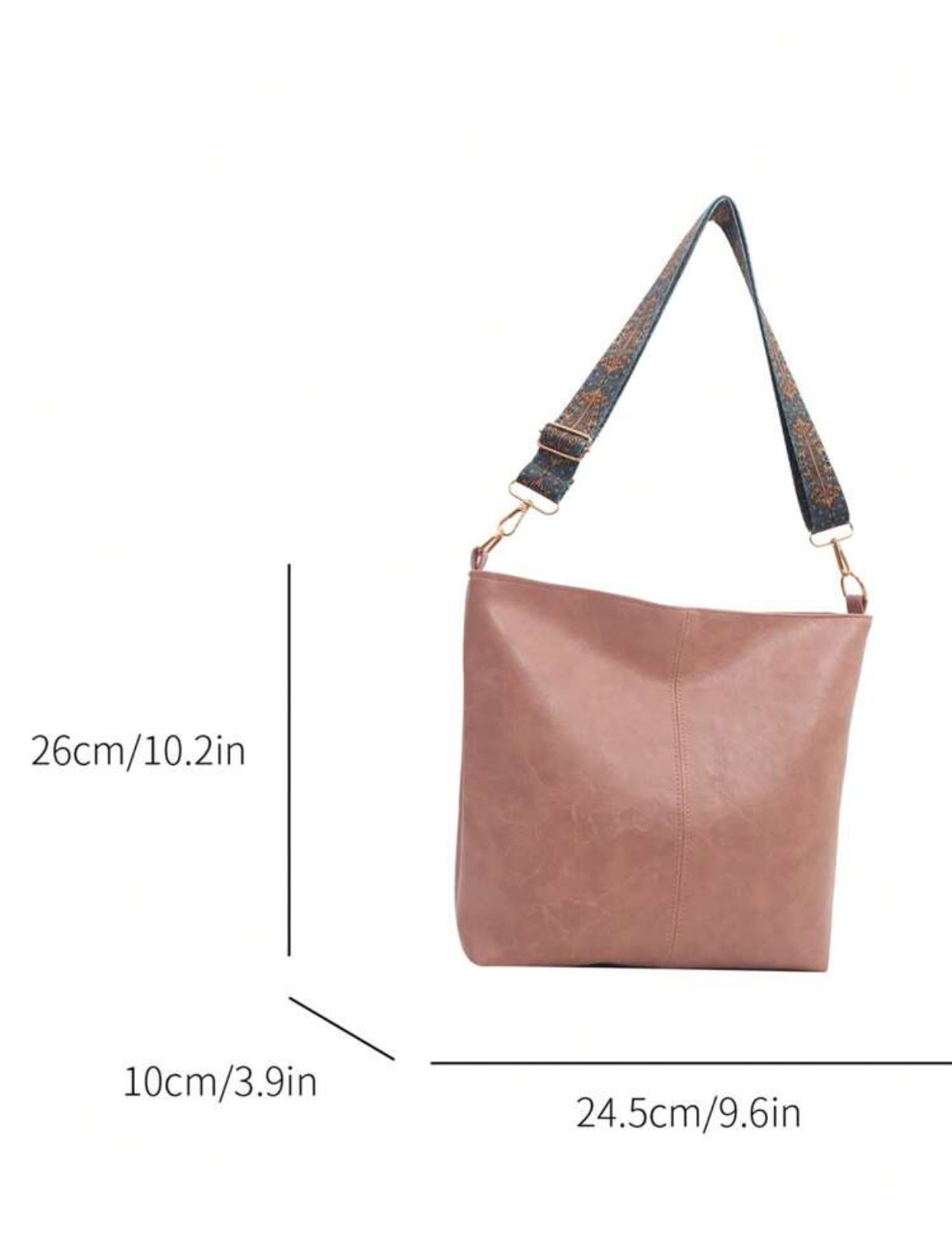 Tote Bag With Adjustable Strap - Multiple Color Options