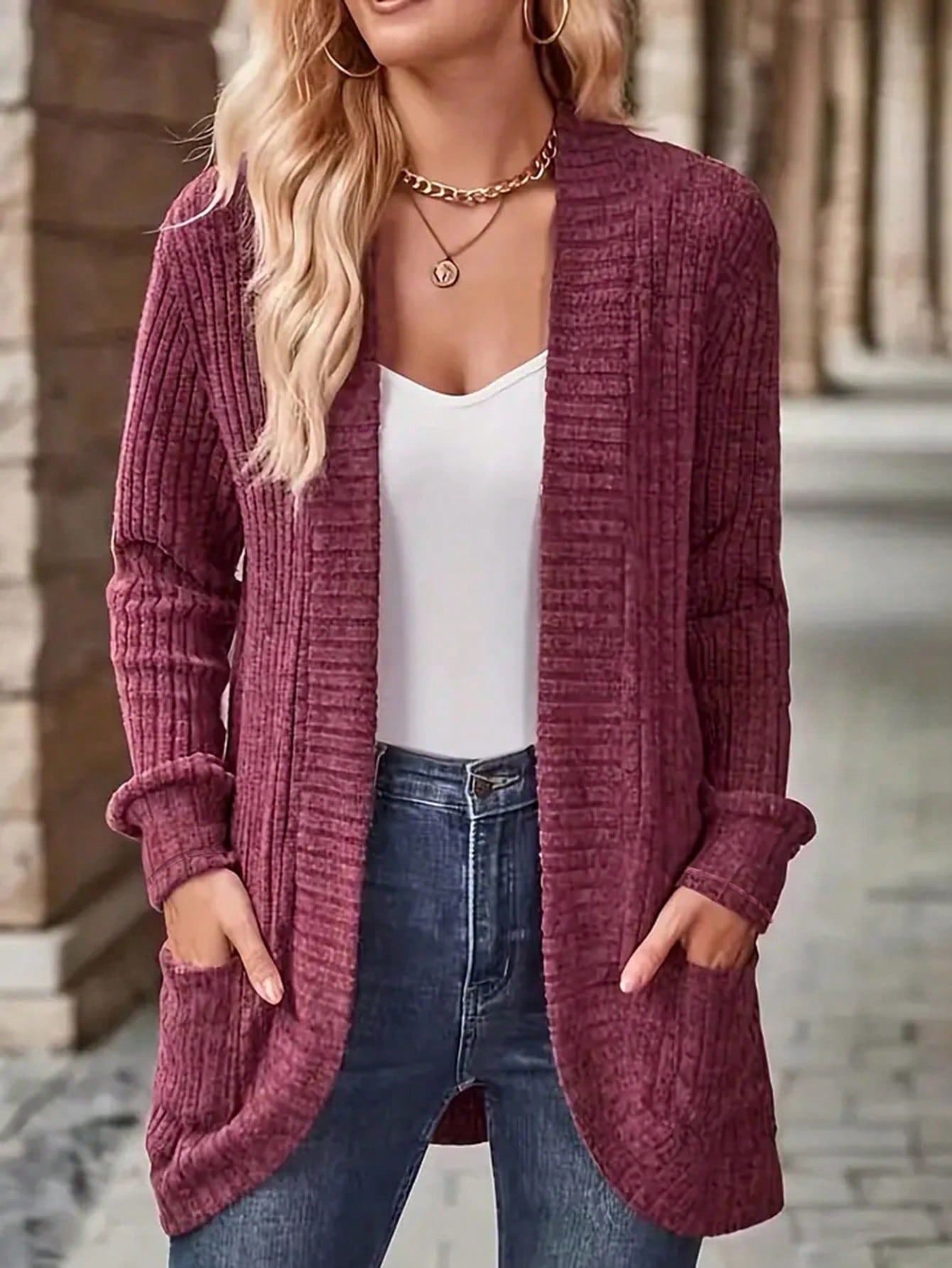 Purple Cardigan