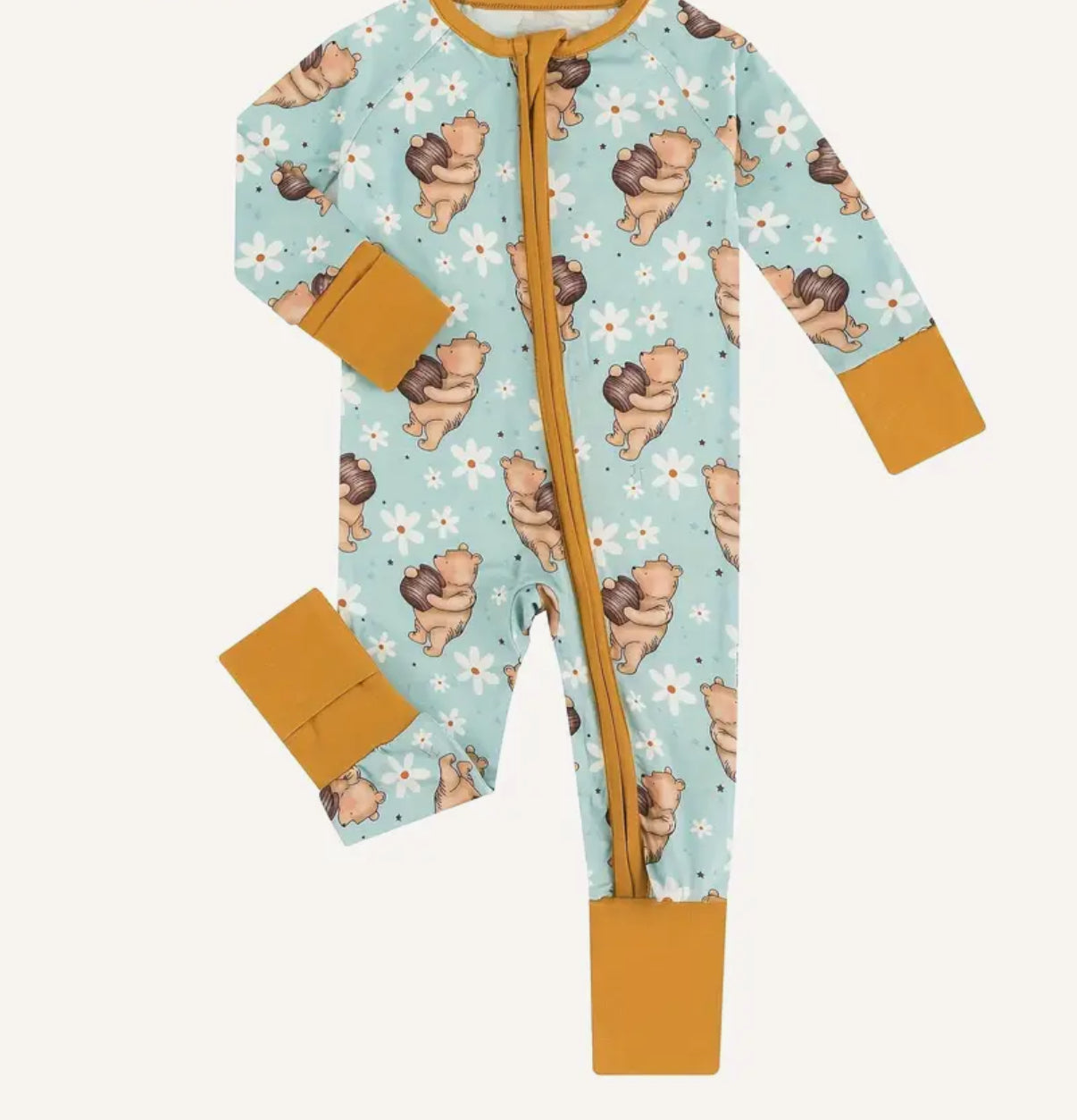 RTS Bear & Honey Bamboo Zippie