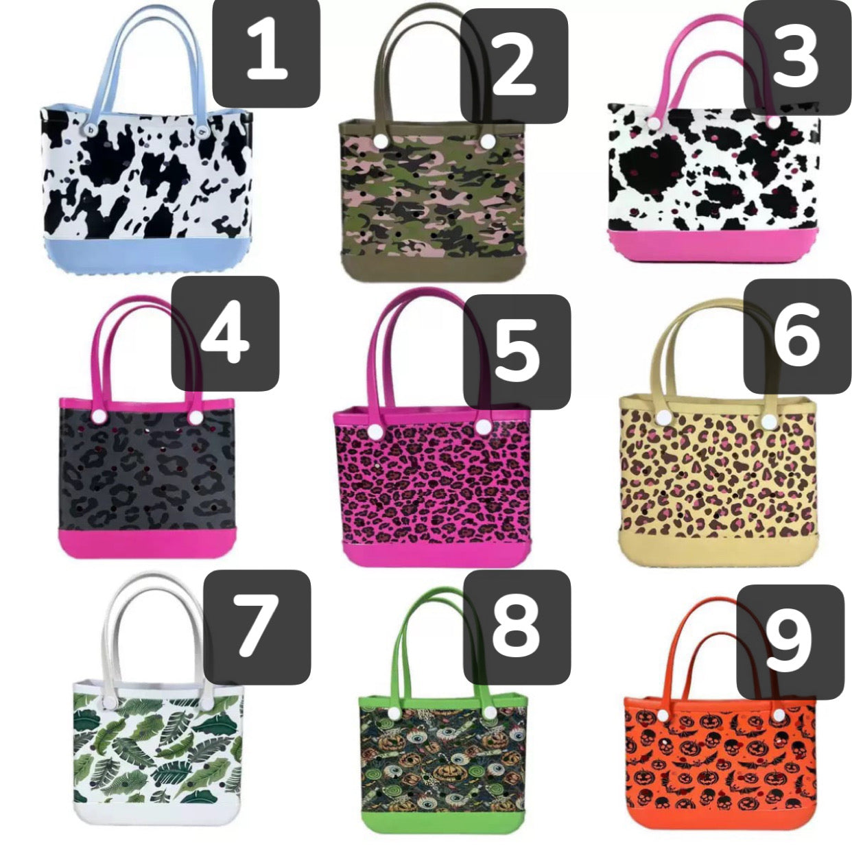 Patterned B O G G Bags -1