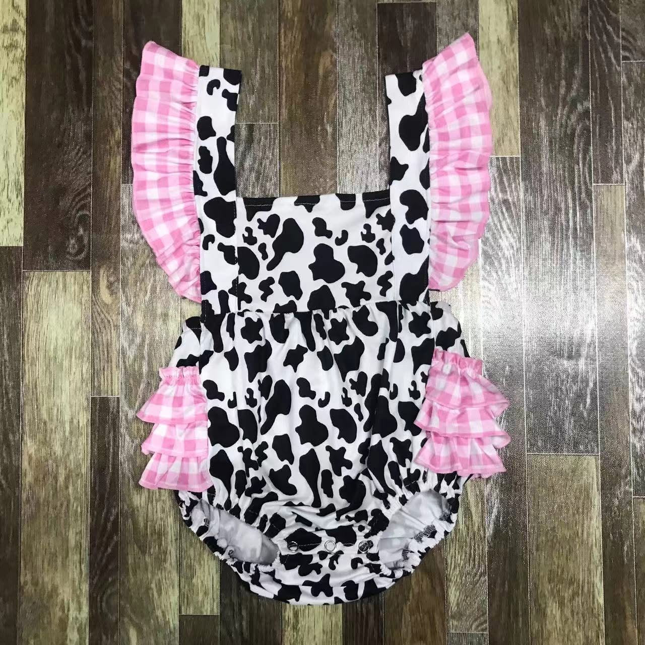 Ruffle Cow Hide Leo