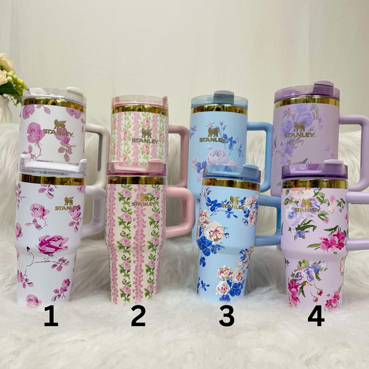 Floral Stan Cups - 20oz & 40oz