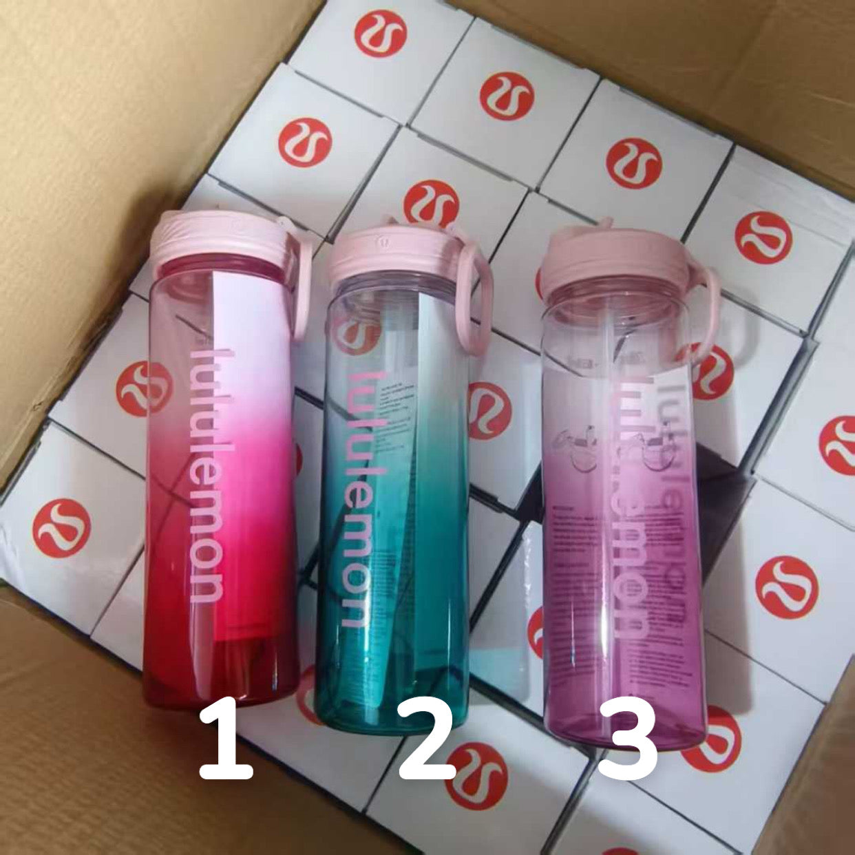 Lulu Clear Water Bottles