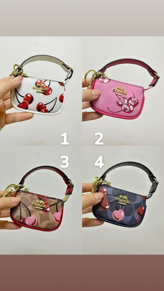 Co@ch Mini Kids/Coin Purses-Cherries