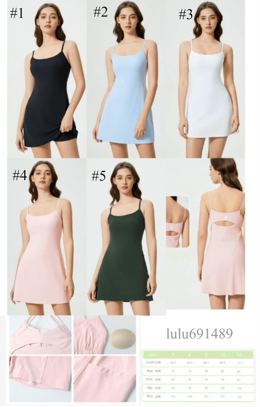 Women’s Lulu Athletic Dress w/ Built in Shorts