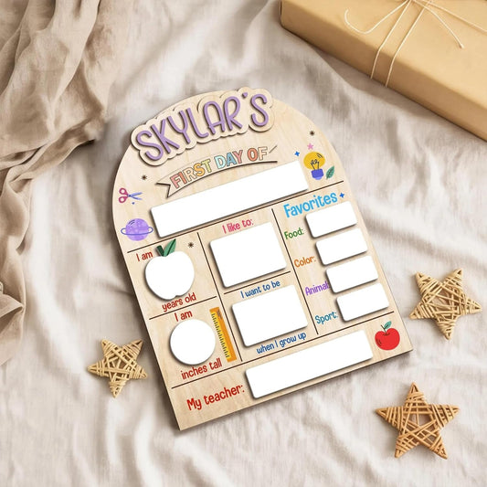Colorful Custom Back To School Sign