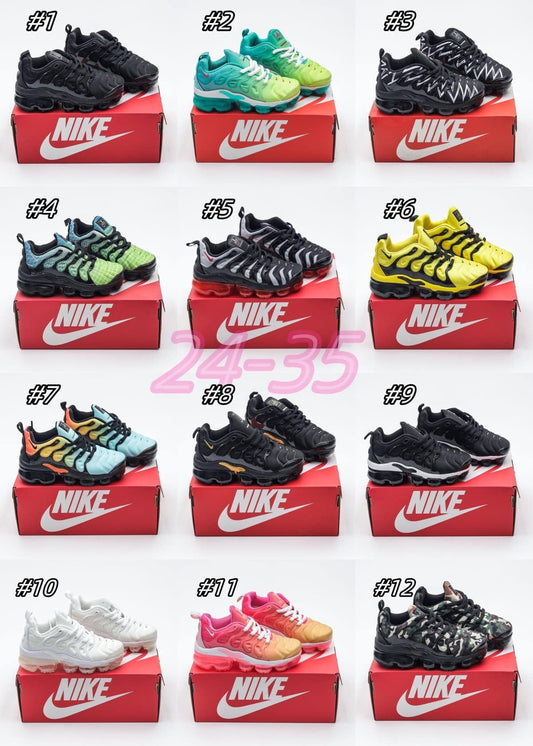 Kids N I K E Vapor Max Plus (colors 11 & 12)