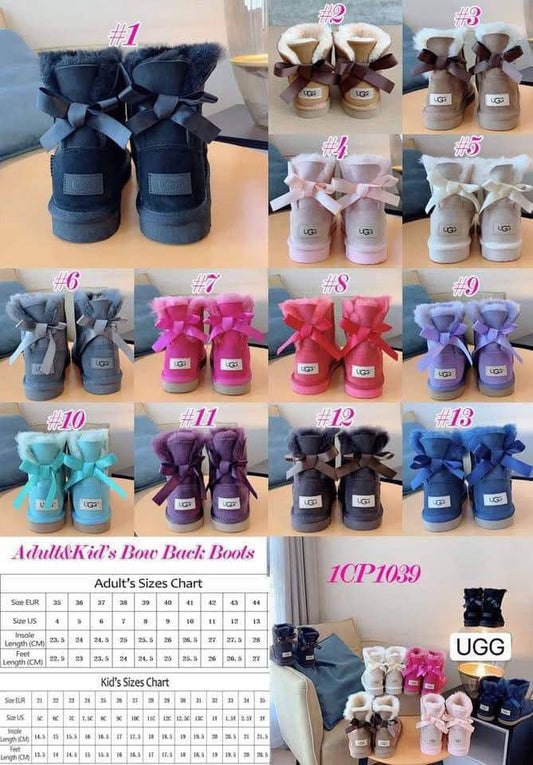 Kids Bow UGH Boots (11c-3Y)