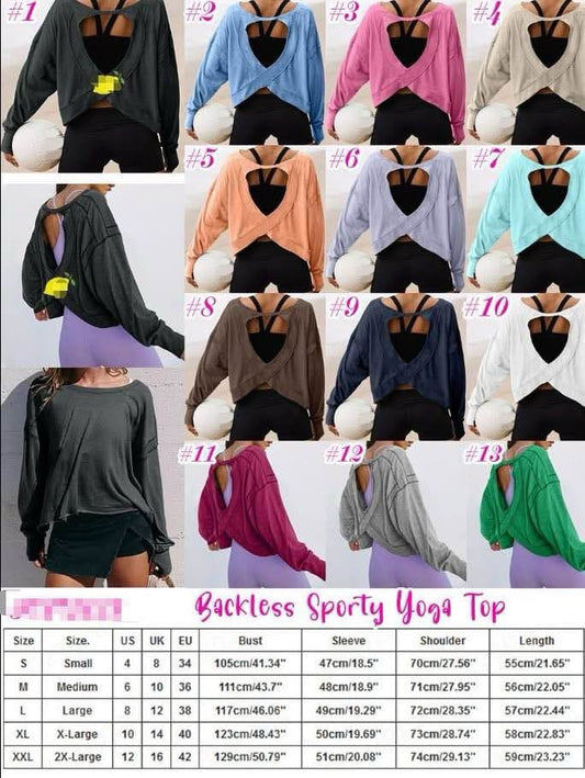 Lulu Backless Sporty Top