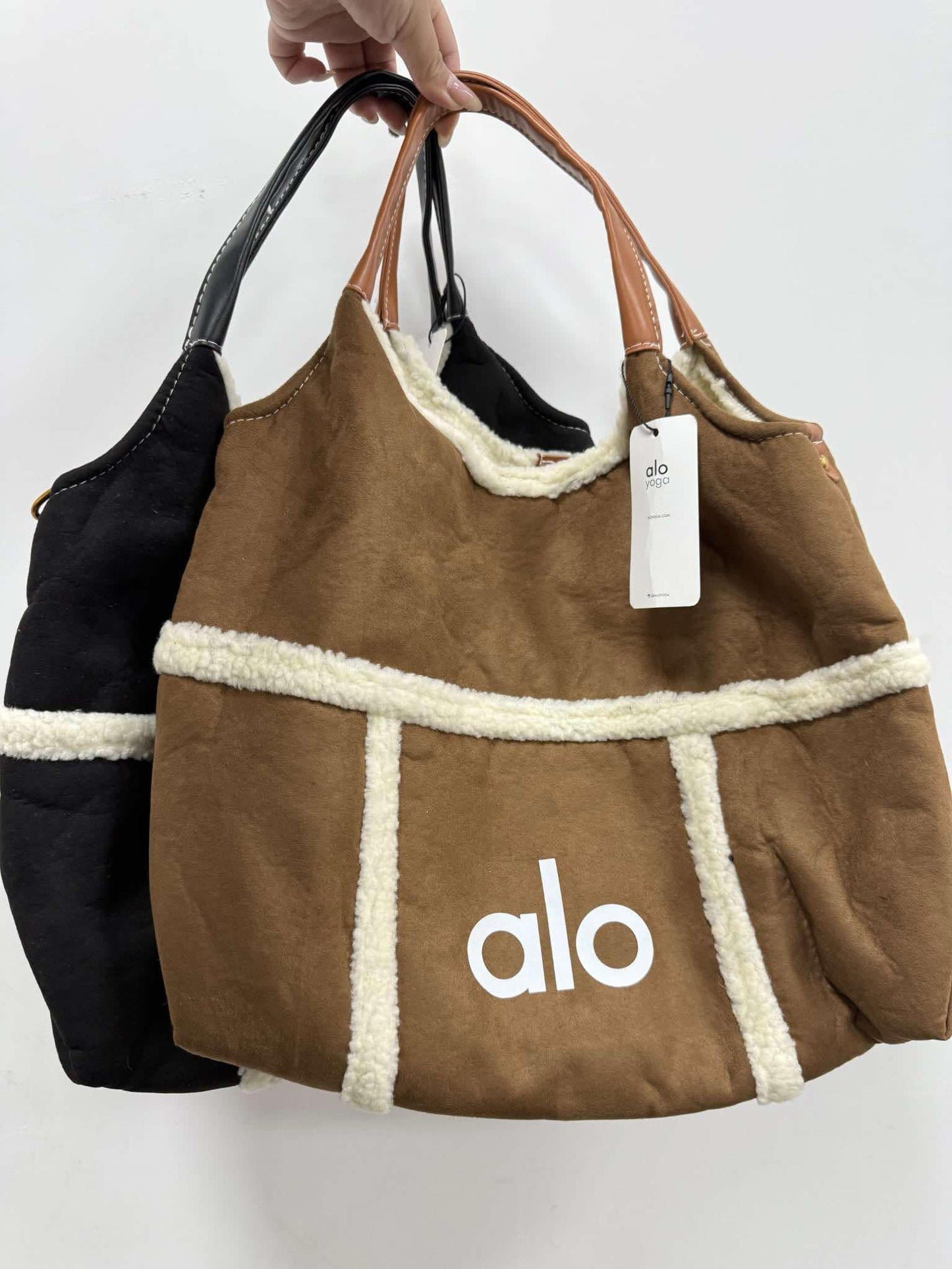 A L O Fluffy Bag w/ Matching Cross Body Bag