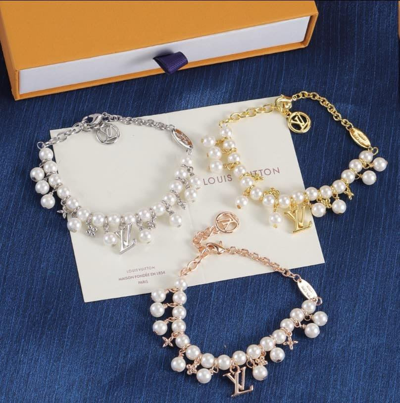 L. V. Pearl Bracelets