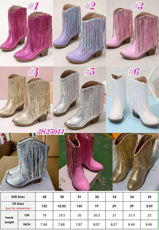 Kids Fringe Boots